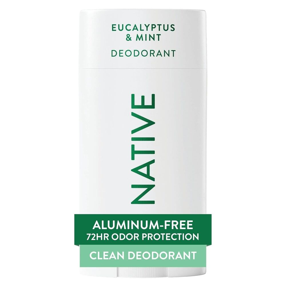 Native Deodorant Contains Eucalyptus Mint Aluminum Free 72HR Odor Control 2.65oz